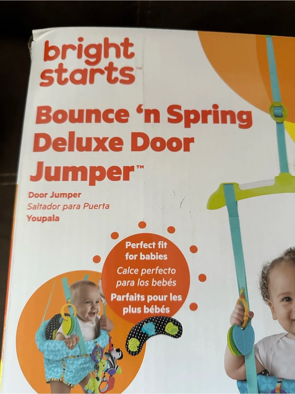 New bright starts deluxe door jumper